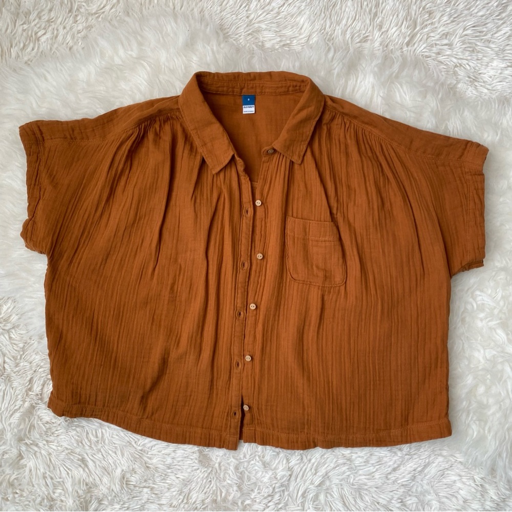 Old Navy Cropped Dolman Sleeve Blouse, size S